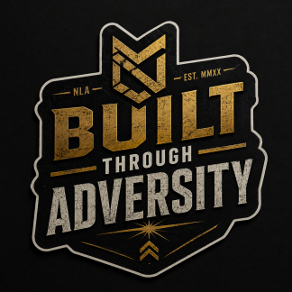 Built Through Adversity Sticker